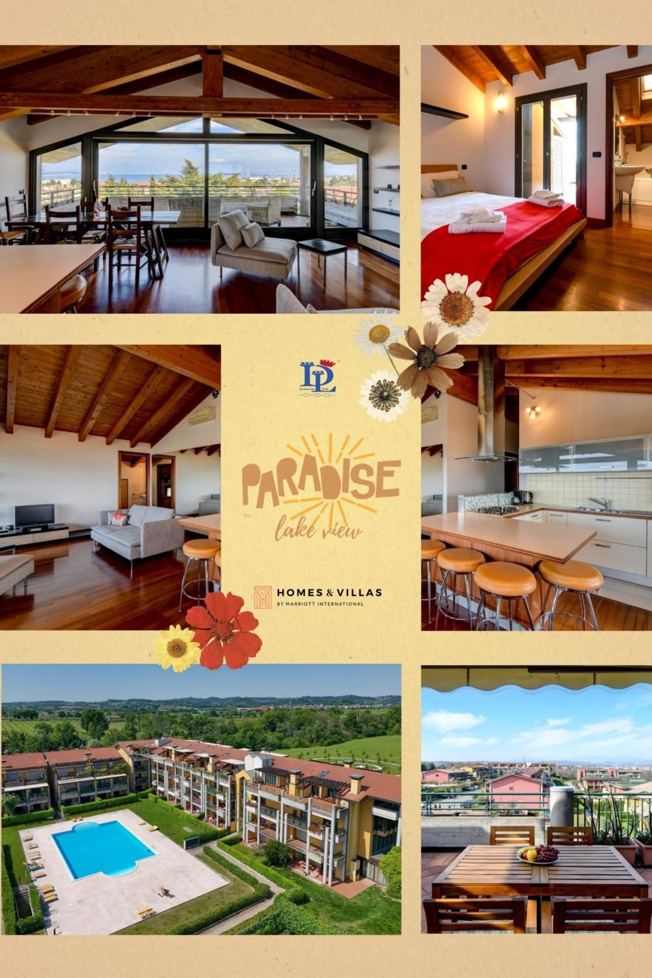 Desenzanoloft Official Partner Marriott Homes & Villas - Paradise Lake View In A 5 Pools Exclusive Residence Дезенцано-дель-Гарда Экстерьер фото